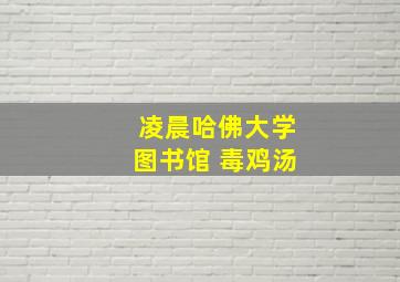 凌晨哈佛大学图书馆 毒鸡汤